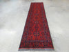 Afghan Hand Knotted Khal Mohammadi  Runner Size: 289cm x 83cm - Rugs Direct