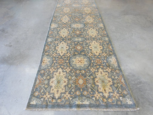 Afghan Hand Knotted Choubi Hallway Runner Size: 344 x 130cm - Rugs Direct