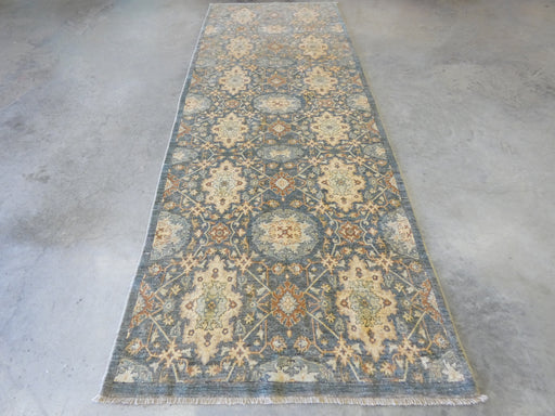 Afghan Hand Knotted Choubi Hallway Runner Size: 344 x 130cm - Rugs Direct