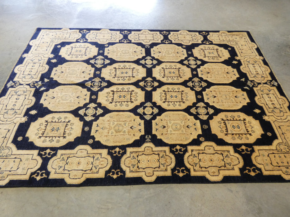 Afghan Hand Knotted Choubi Rug Size: 186 x 274cm - Rugs Direct