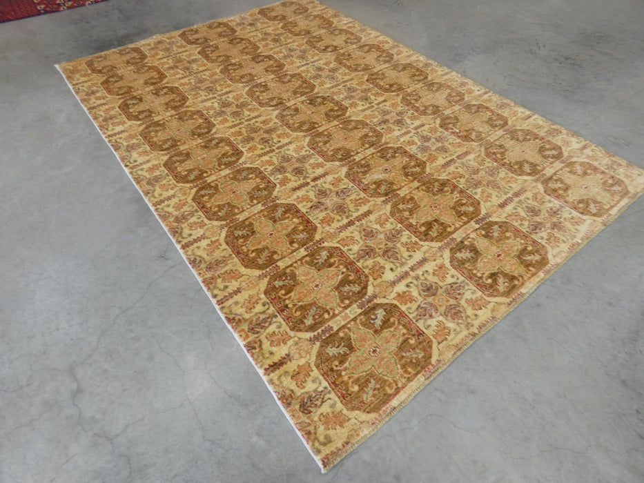 Afghan Hand Knotted Choubi Rug Size: 181 x 258cm - Rugs Direct