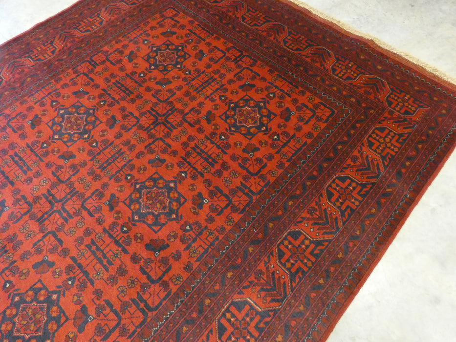 Afghan Hand Knotted Khal Mohammadi Rug 174 x 234cm - Rugs Direct