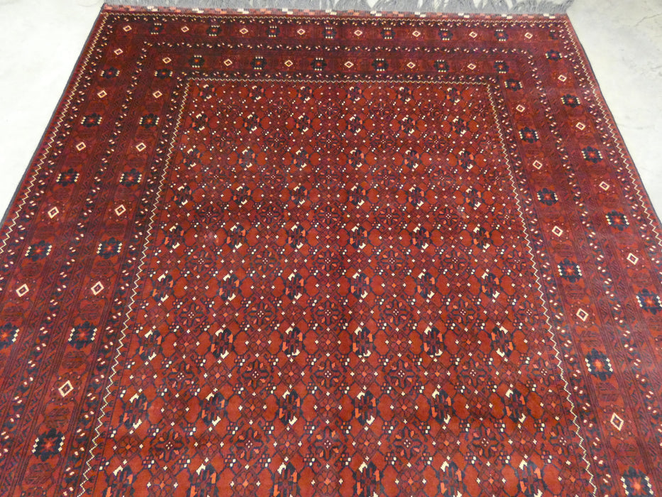 Afghan Hand Knotted Khoja Roshnai Rug Size: 298 x 201cm - Rugs Direct