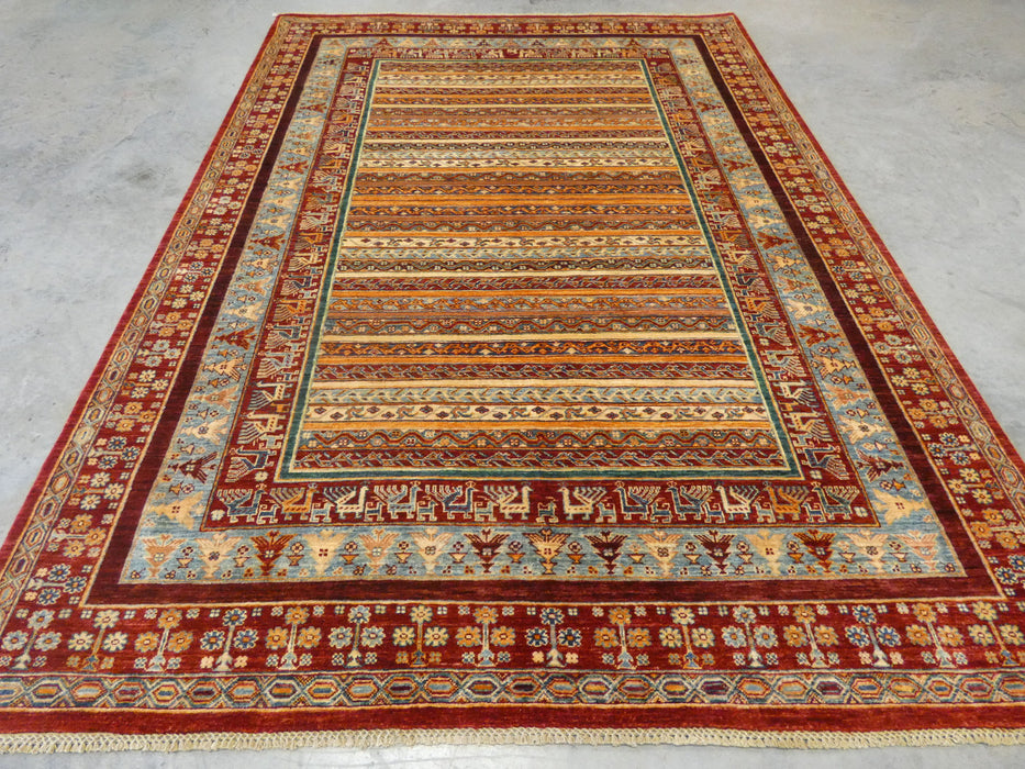 Afghan Hand Knotted Khorjin Rug Size: 215 x 290cm - Rugs Direct