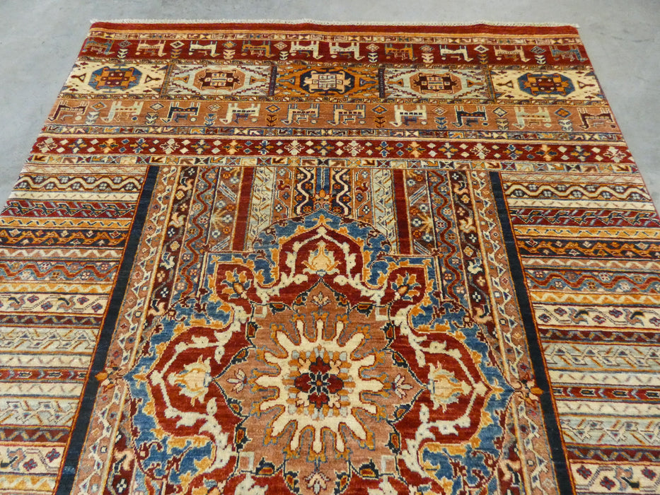 Afghan Hand Knotted Khorjin Rug Size: 248 x 175cm - Rugs Direct