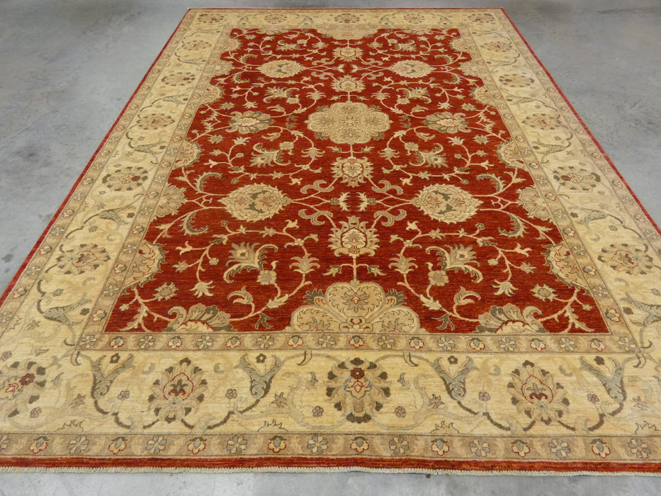 Afghan Hand Knotted Choubi Rug Size: 274 x 360cm - Rugs Direct