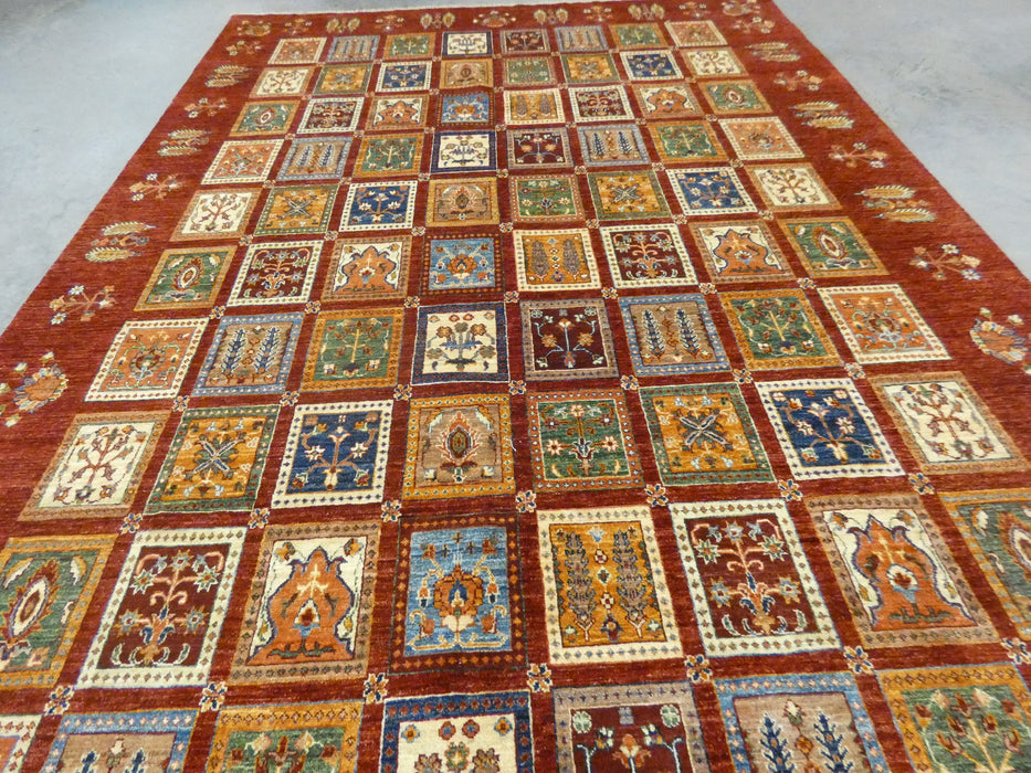 Afghan Hand Knotted Choubi Rug Size: 248 x 355cm - Rugs Direct