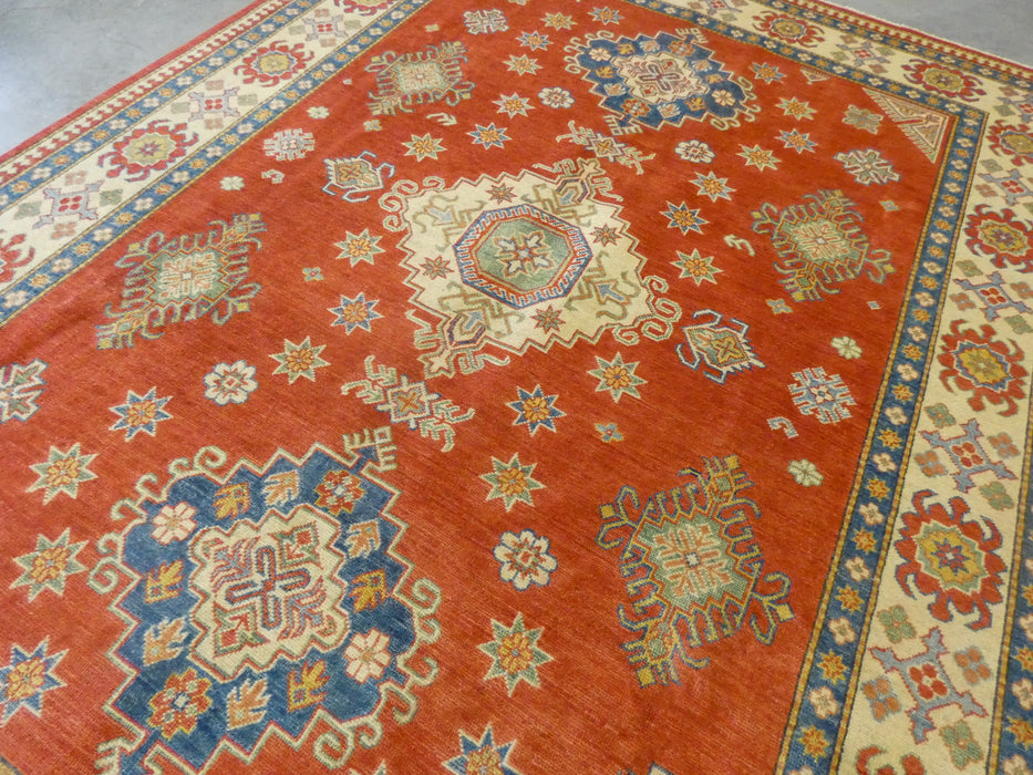 Afghan Hand Knotted Kazak Rug Size: 247 x 328cm - Rugs Direct