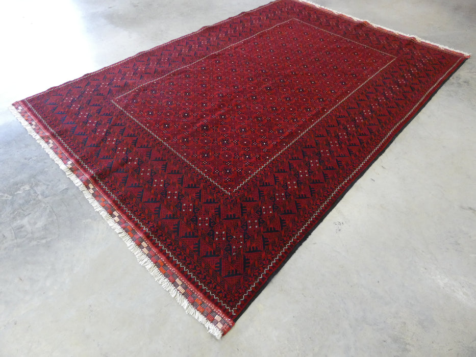 Afghan Hand Knotted Khal Mohammadi Rug 199 x 302cm - Rugs Direct