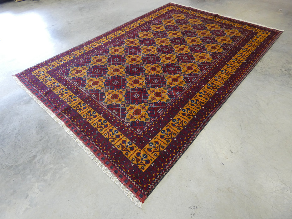 Afghan Hand Knotted Khoja Roshnai Rug Size: 198x 293cm - Rugs Direct