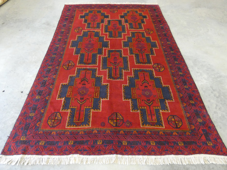 Afghan Hand Knotted Baluchi Rug Size: 196 x 293cm - Rugs Direct