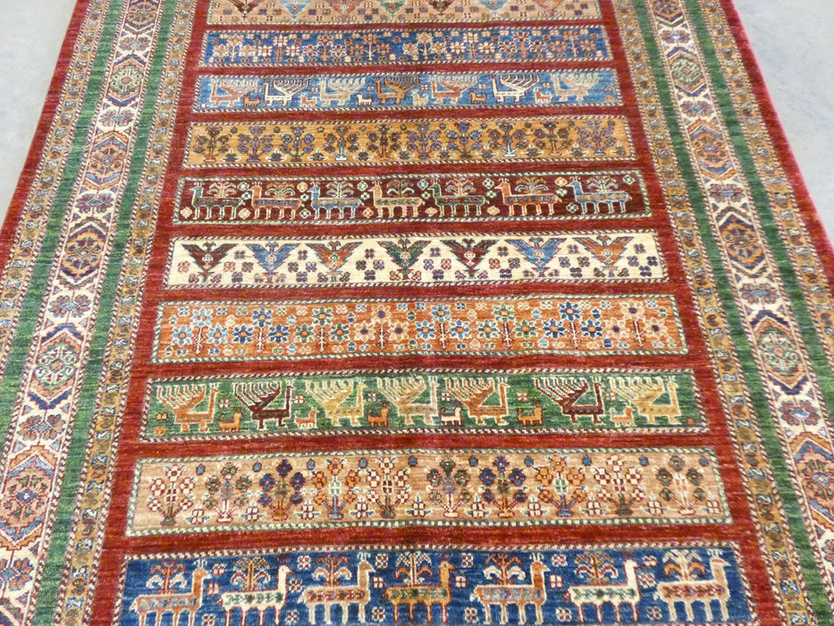 Afghan Hand Knotted Khorjin Rug Size: 150 x 211cm - Rugs Direct