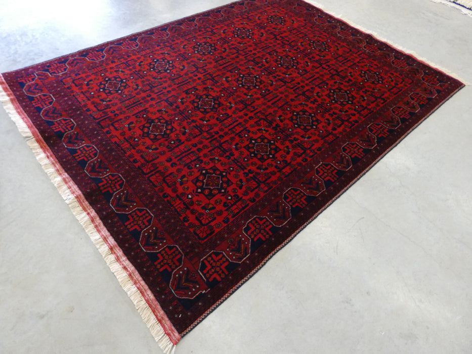 Hand Knotted Afghan Belgique Rug Size: 148 x 197cm - Rugs Direct