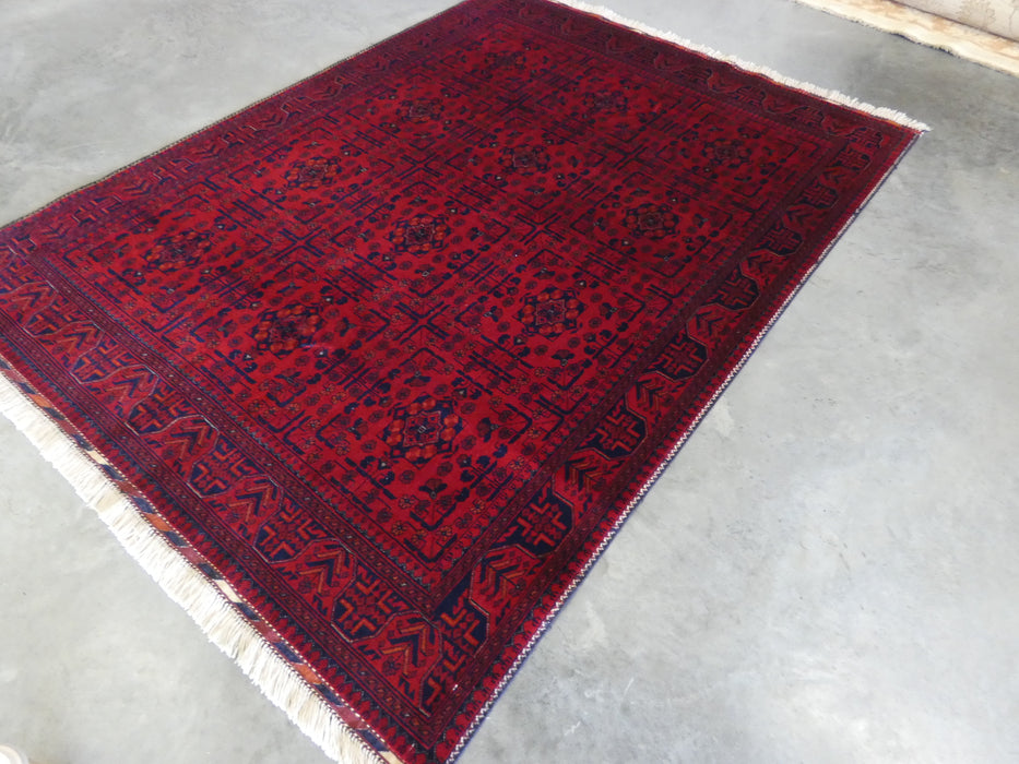 Hand Knotted Afghan Belgique Rug Size: 151 x 200cm - Rugs Direct