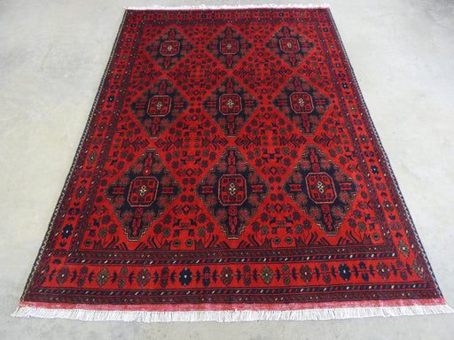 Afghan Hand Knotted Khal Mohammadi Rug Size: 150 x 199cm - Rugs Direct