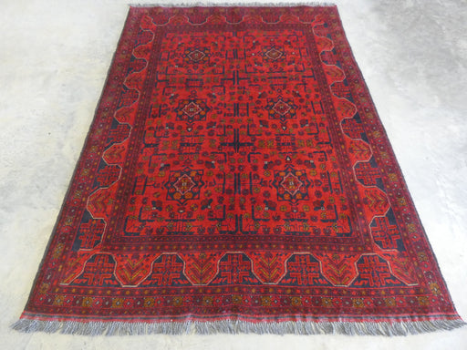 Afghan Hand Knotted Khal Mohammadi Rug Size: 150 x 202 cm - Rugs Direct