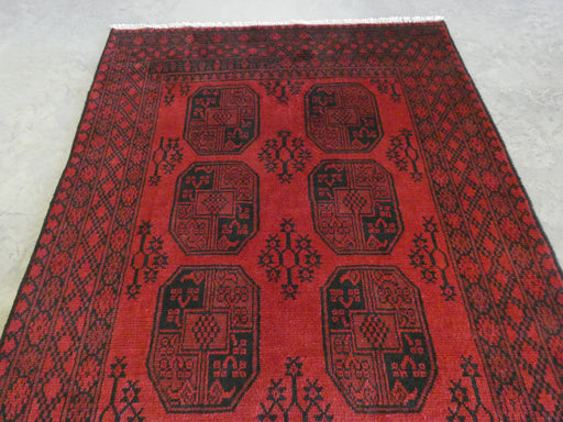 Afghan Hand Knotted Turkman Rug Size:  150cm x 198cm - Rugs Direct