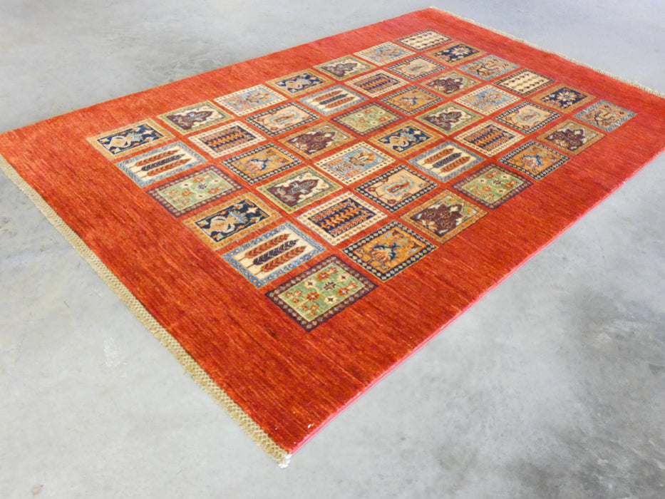 Afghan Hand Knotted Choubi Rug Size: 147 x 224cm - Rugs Direct