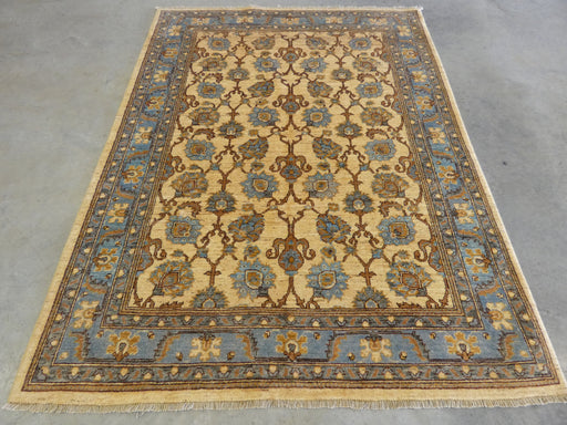 Afghan Hand Knotted Choubi Rug Size: 151 x 199cm - Rugs Direct