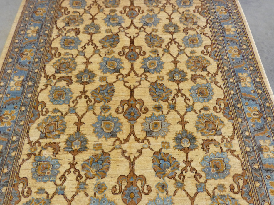 Afghan Hand Knotted Choubi Rug Size: 151 x 199cm - Rugs Direct
