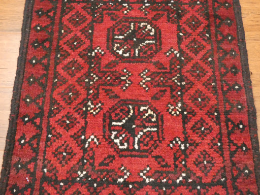 Afghan Hand Knotted Turkman Doormat Size: 65x 52cm - Rugs Direct