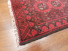 Afghan Hand Knotted Turkman Doormat Size: 61x 47cm - Rugs Direct