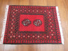Afghan Hand Knotted Turkman Doormat Size: 72x 53cm - Rugs Direct