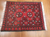 Afghan Hand Knotted Turkman Doormat Size: 60x 50cm - Rugs Direct