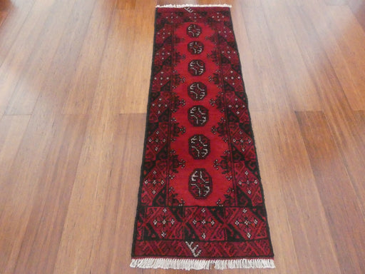 Afghan Hand Knotted Turkman Size: 145 x 48cm - Rugs Direct