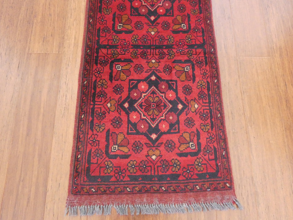 Afghan Hand Knotted Khal Mohammadi Size: 53 x 158cm - Rugs Direct