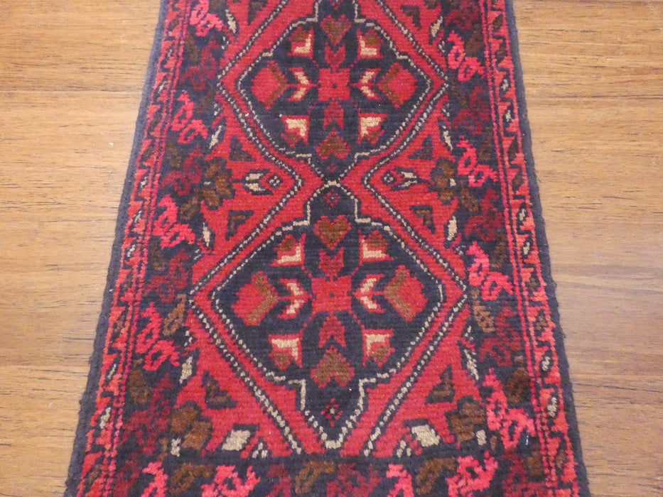 Afghan Hand Knotted Khal Mohammadi Doormat Size: 63 x 40cm - Rugs Direct
