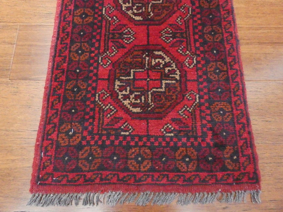 Afghan Hand Knotted Khal Mohammadi Doormat Size: 61 x 42cm - Rugs Direct