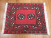 Afghan Hand Knotted Turkman Doormat Size: 61x 51cm - Rugs Direct