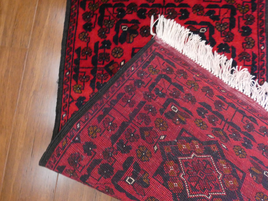 Hand Knotted Afghan Belgique Doormat Rug Size: 92cm x 50cm - Rugs Direct