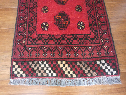 Afghan Hand Knotted Turkman Doormat Size: 93x 53cm - Rugs Direct