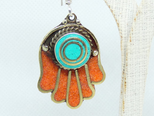 Nepalese Earring, Handmade and Traditional - Rugs Direct