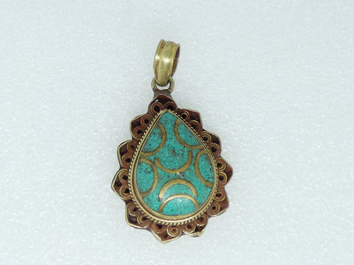 Nepalese Necklace Pendant, Handmade and Traditional - Rugs Direct