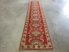 Afghan Hand Knotted Kazak Hallway Runner Size: 81 x 340cm - Rugs Direct