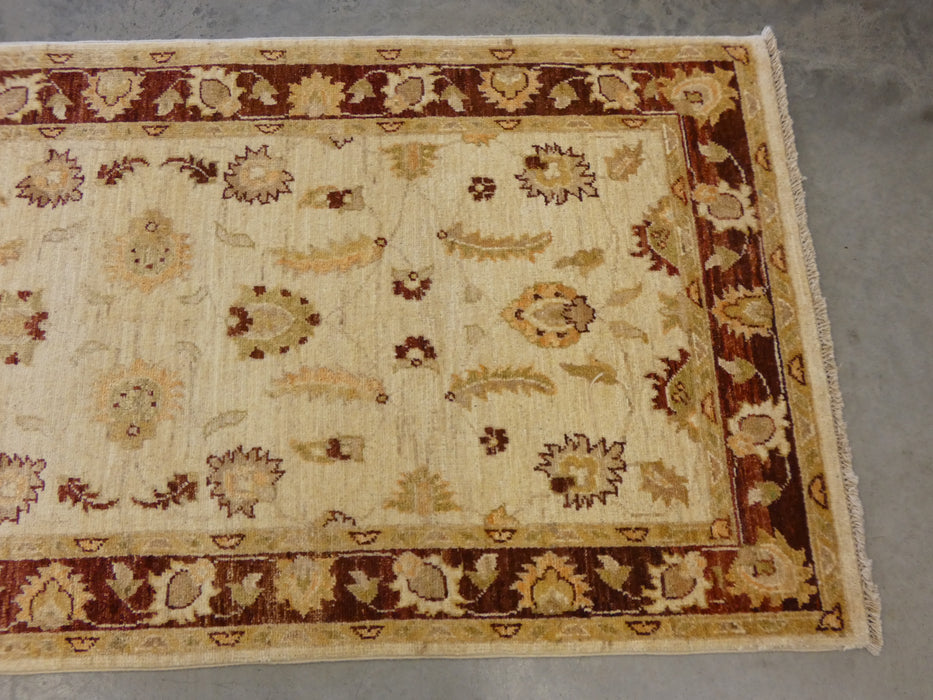 Afghan Hand Knotted Choubi Hallway Runner Size: 307 x 86cm - Rugs Direct