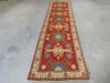 Afghan Hand Knotted Kazak Hallway Runner Size: 81 x 284cm - Rugs Direct