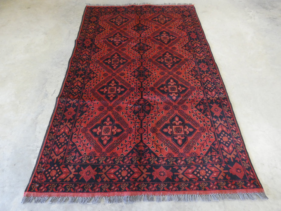 Afghan Hand Knotted Khal Mohammadi Rug Size: 125 x 196 cm - Rugs Direct
