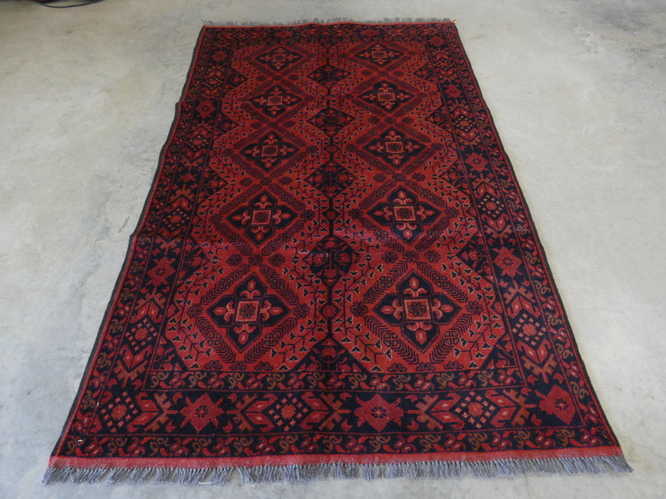 Afghan Hand Knotted Khal Mohammadi Rug Size: 125 x 196 cm - Rugs Direct
