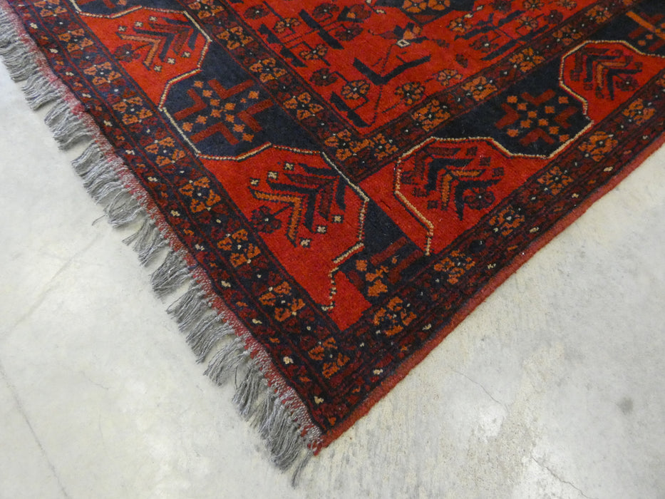 Afghan Hand Knotted Khal Mohammadi Rug Size: 121x 197 cm - Rugs Direct
