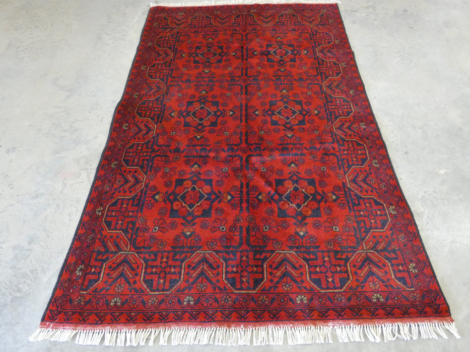 Afghan Hand Knotted Khal Mohammadi Rug Size: 125x 194 cm - Rugs Direct