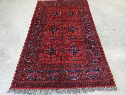 Afghan Hand Knotted Khal Mohammadi Rug Size: 128 x 201 cm - Rugs Direct