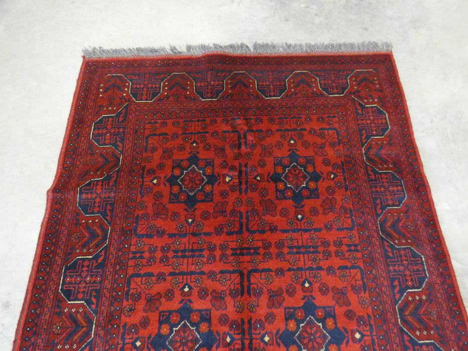 Afghan Hand Knotted Khal Mohammadi Rug Size: 128 x 201 cm - Rugs Direct