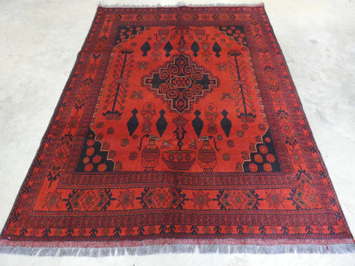 Afghan Hand Knotted Khal Mohammadi Rug Size: 196 x 152 cm - Rugs Direct
