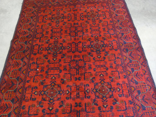 Afghan Hand Knotted Khal Mohammadi Rug Size: 201 x 153 cm - Rugs Direct
