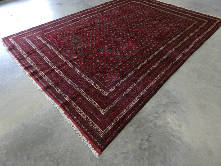 Afghan Hand Knotted Khoja Roshnai Rug Size: 240 x 343cm - Rugs Direct