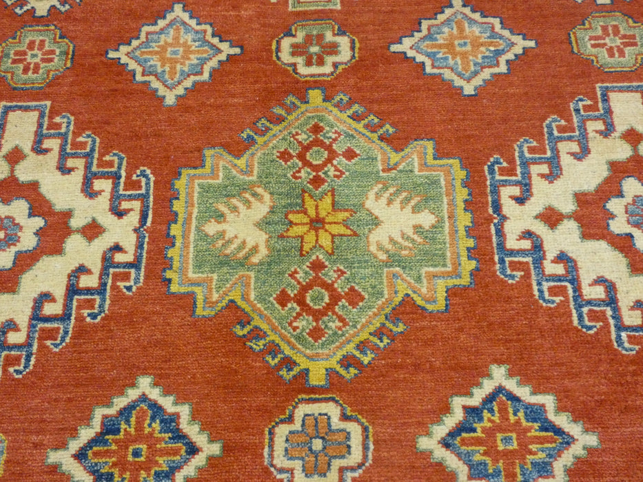 Afghan Hand Knotted Kazak Rug Size: 252 x 384cm - Rugs Direct